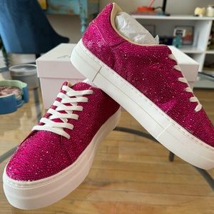 Fuschia Rhinestone Sneaker